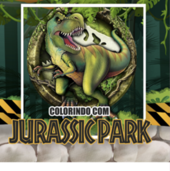 Livro de colorir Jurassic Park