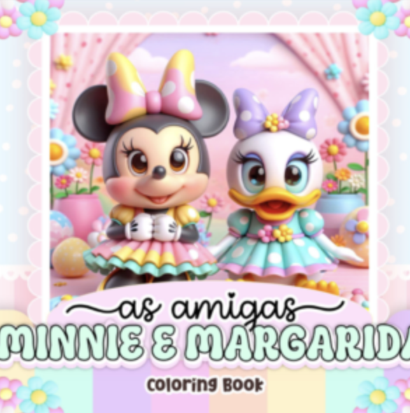 Livro de colorir Minnie & Margarida