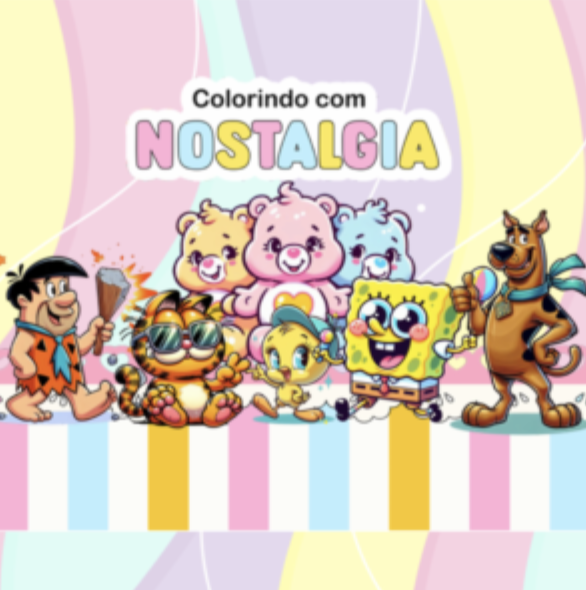 Livro de colorir Nostalgia