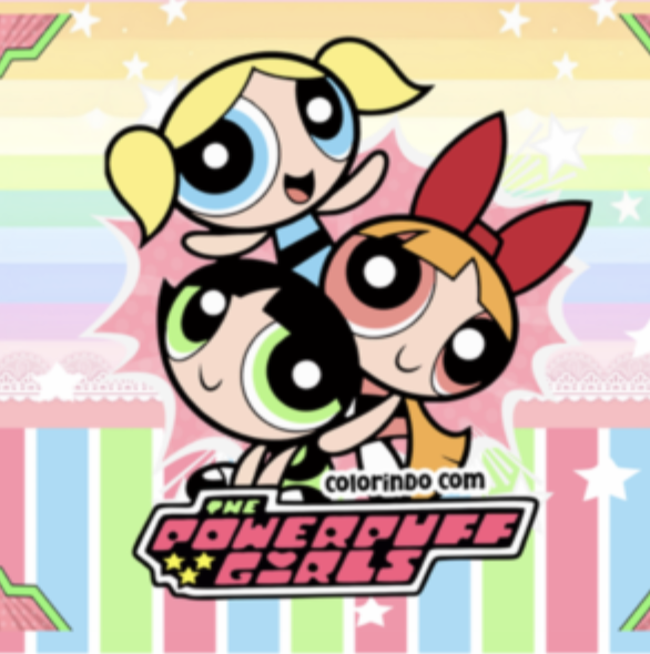 Livro de colorir Powerpuff Girls