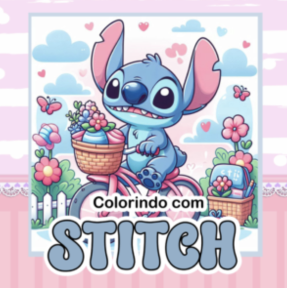 Livro de colorir Stitch